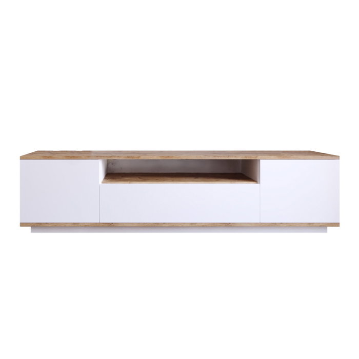 Hanah Home Soporte de TV Fr7-Aw Pino Atlántico y Blanco